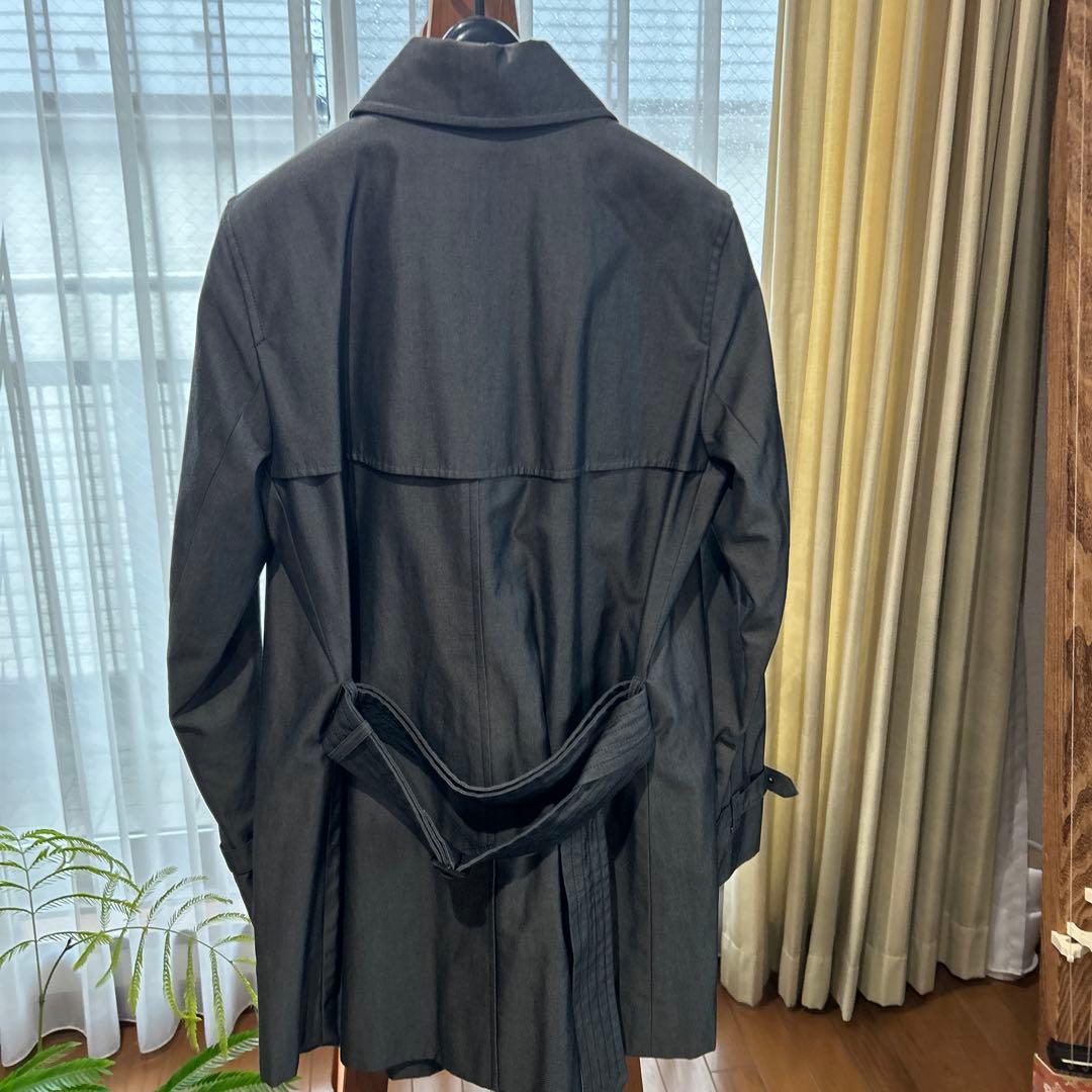ハルBurberry トレンチコート　ショート丈　サイズ38 グレー