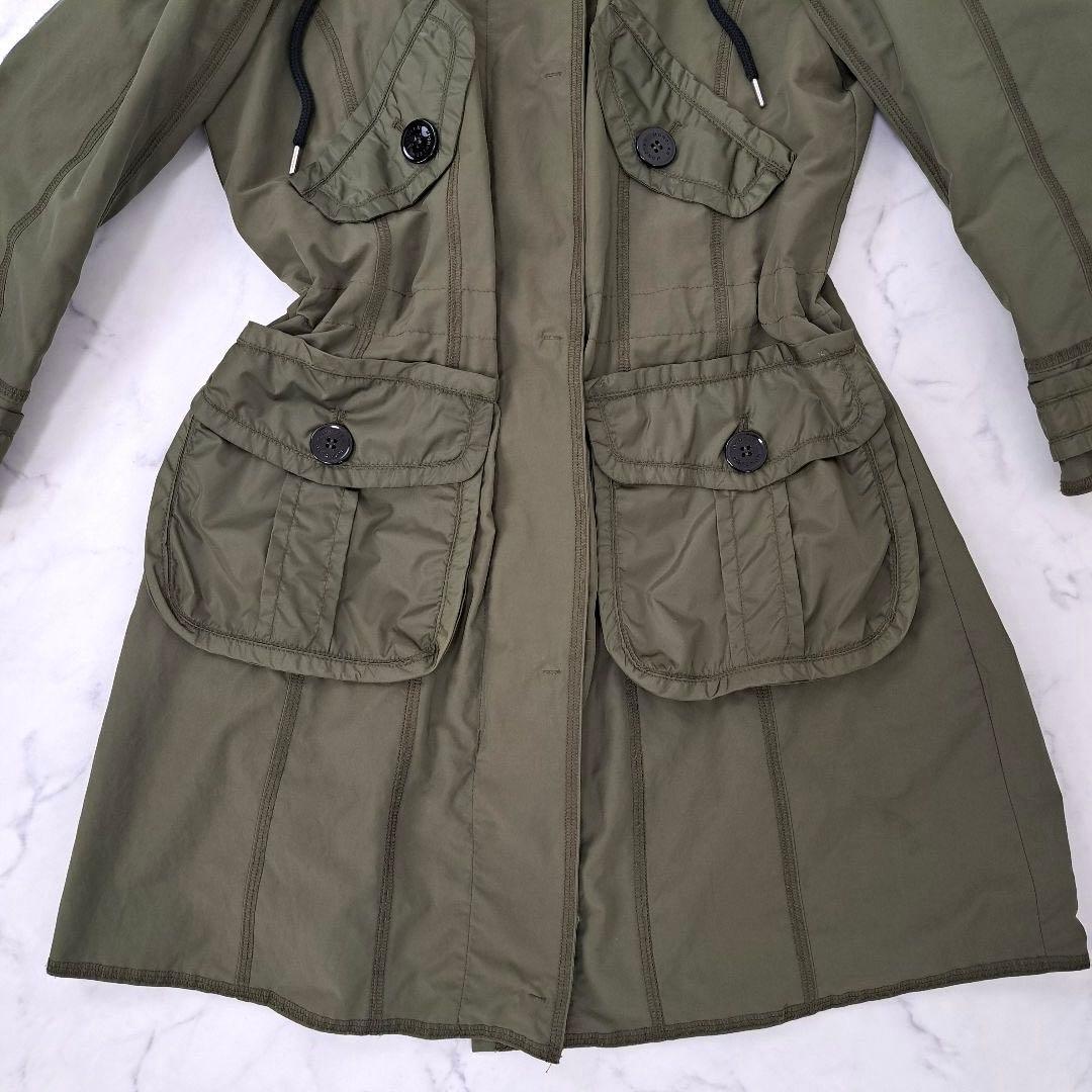 美品 MONCLER モンクレール ESDRA コート カーキ 1 Aライン