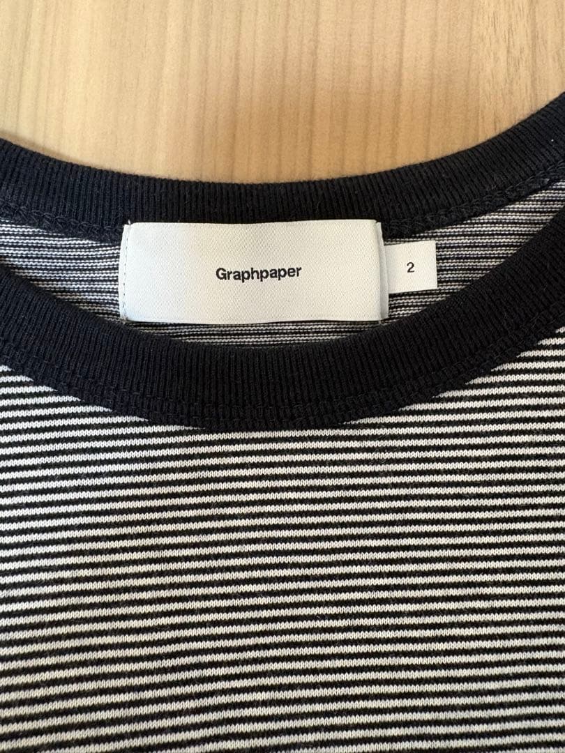Graphpaper グレー 長袖Tシャツ サイズ2