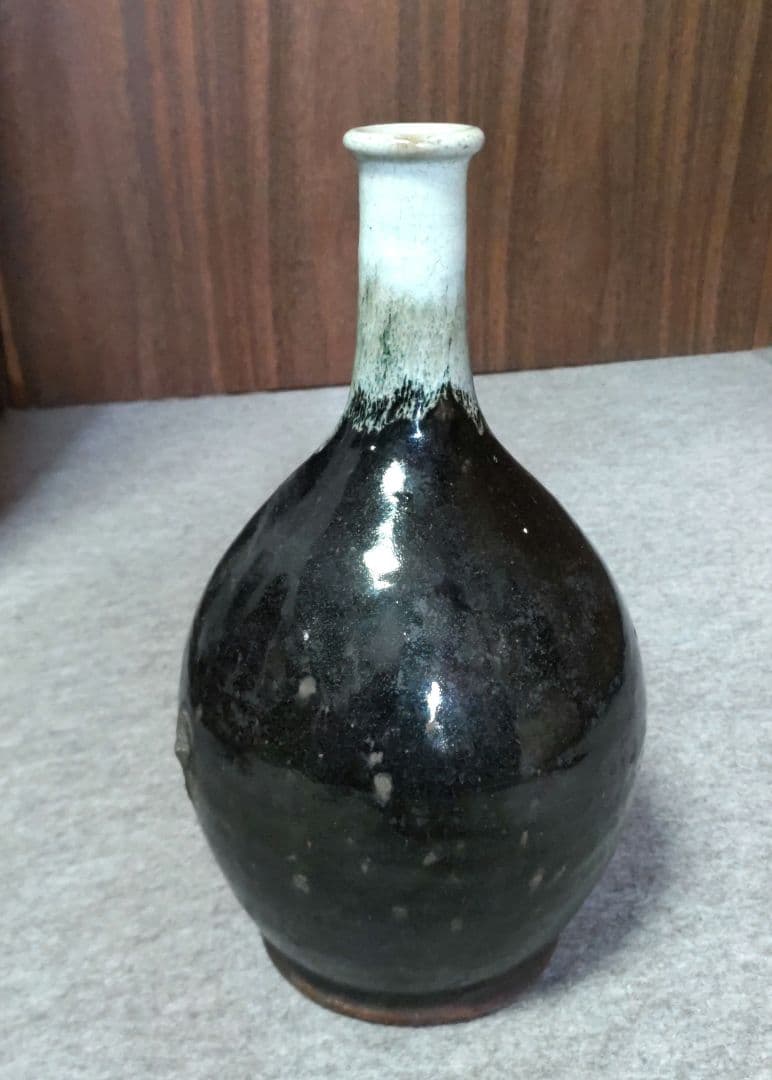 白首徳利　黒　D593