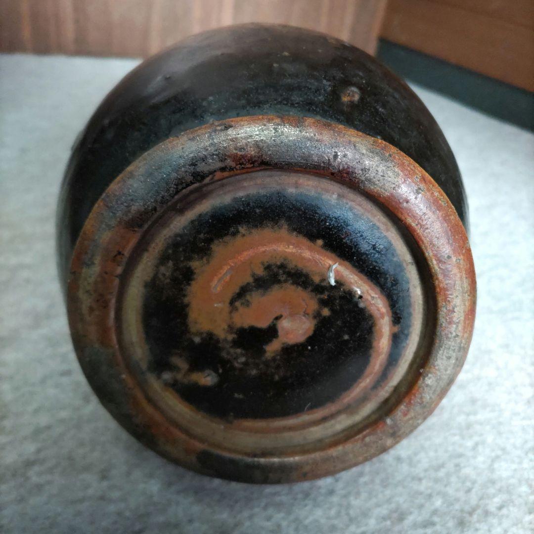 白首徳利　黒　D593