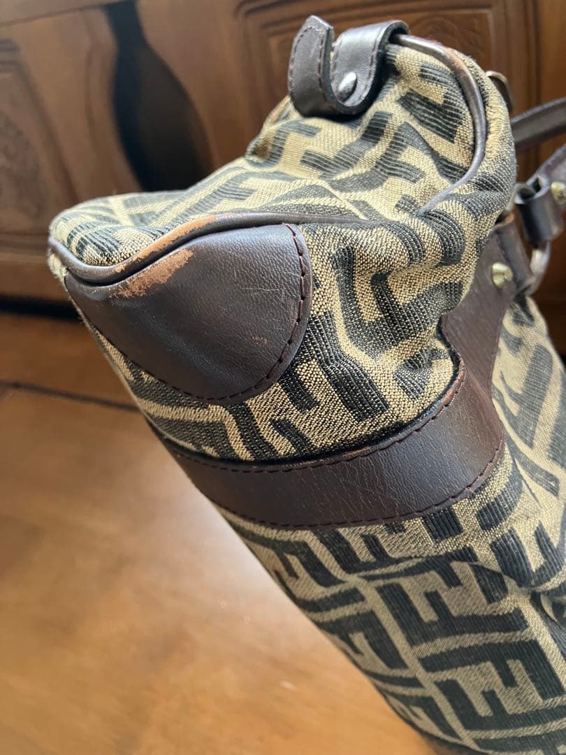 Fendi ミニボストンバッグ キャンバス・ズッカ