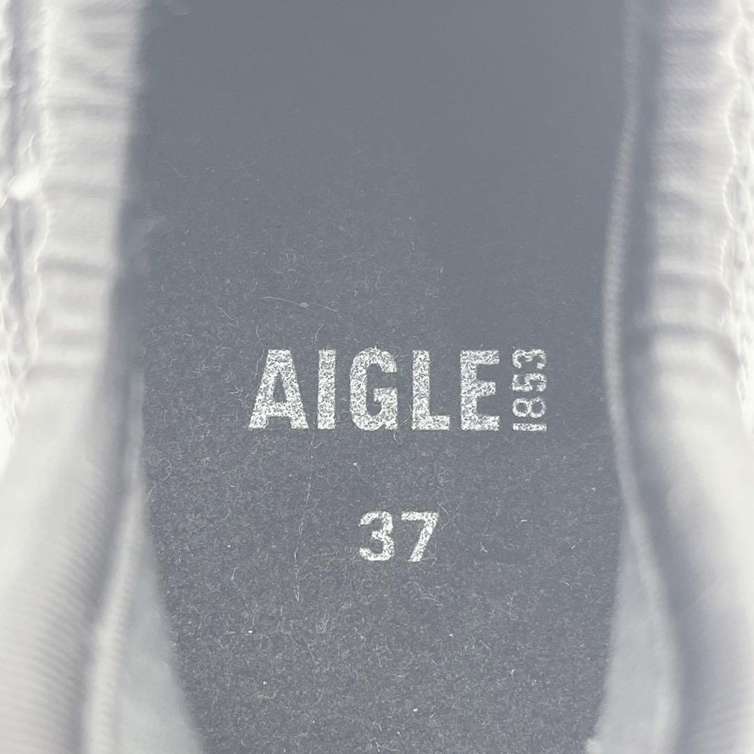 極美品✨AIGLE エーグル ラバーブーツ 防水 長靴 ショート丈 晴雨兼用 黒