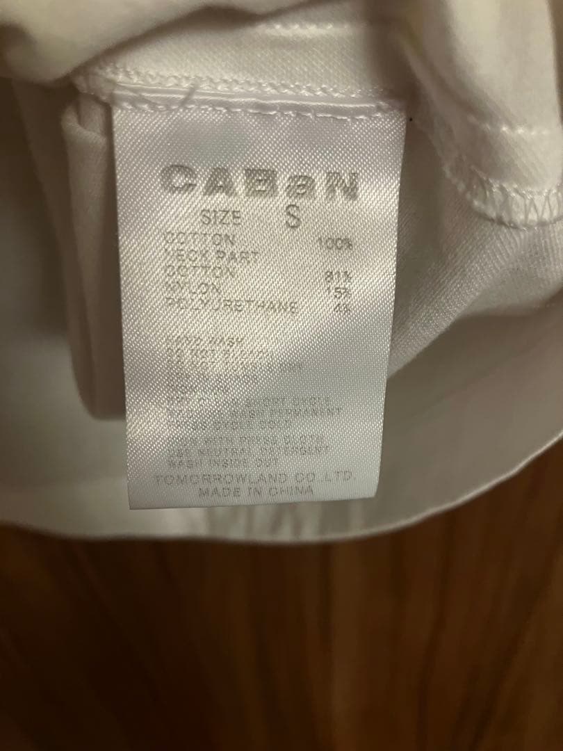 CABaN キャバン　スビンコットン パレルモプリントTシャツ S ホワイト