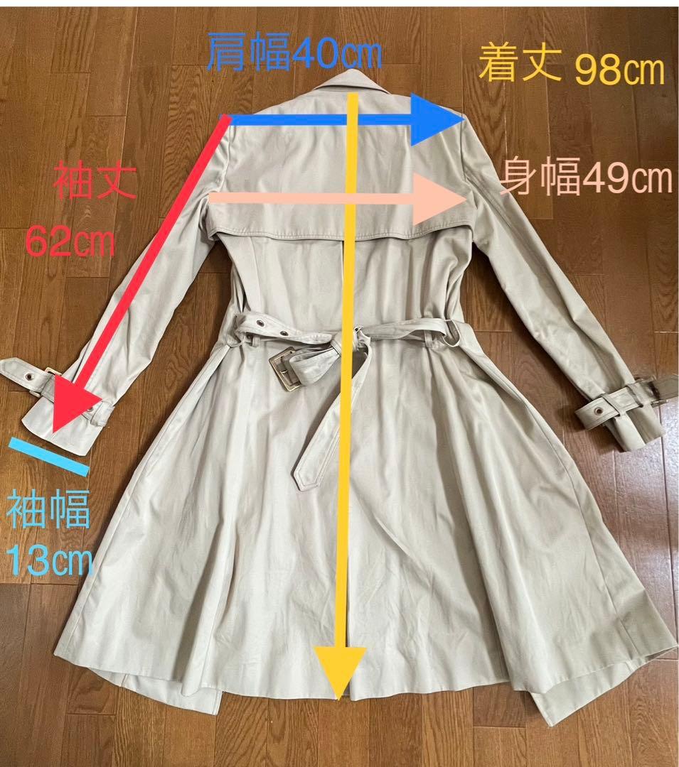 値下げ■一度着用▪️フェラガモトレンチコート▪️ベージュ▪️細身▪️着痩せ効果