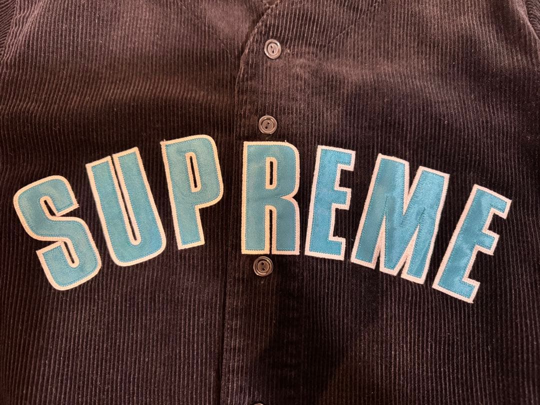 【しらたま】Supreme Corduroy Baseball Jerse