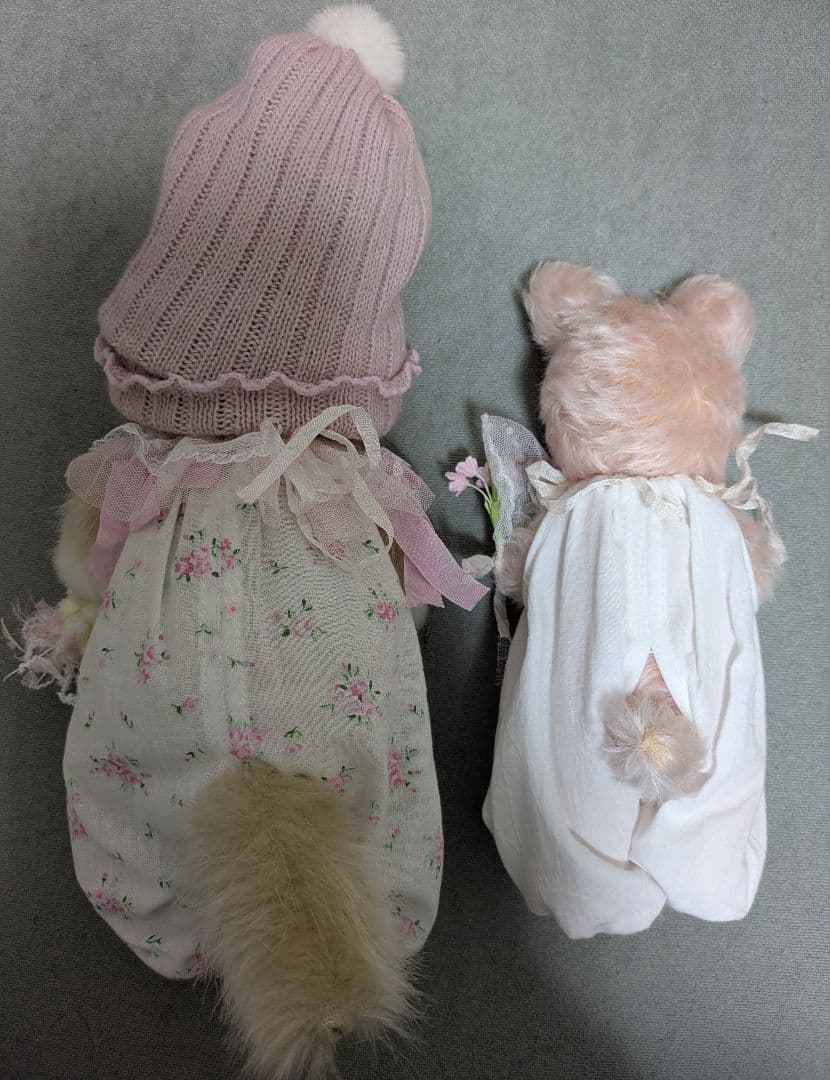 ハンドメイド 作家 ぬいぐるみ ドール 猫 うさぎ おめかし