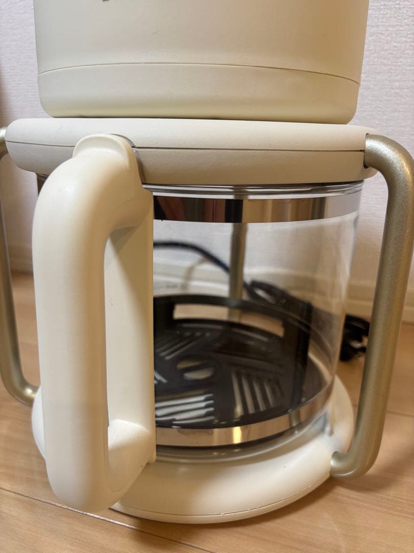 BRUNO ブルーノ ガラスエアフライヤー ノンフライヤーアイボリー ほぼ新品