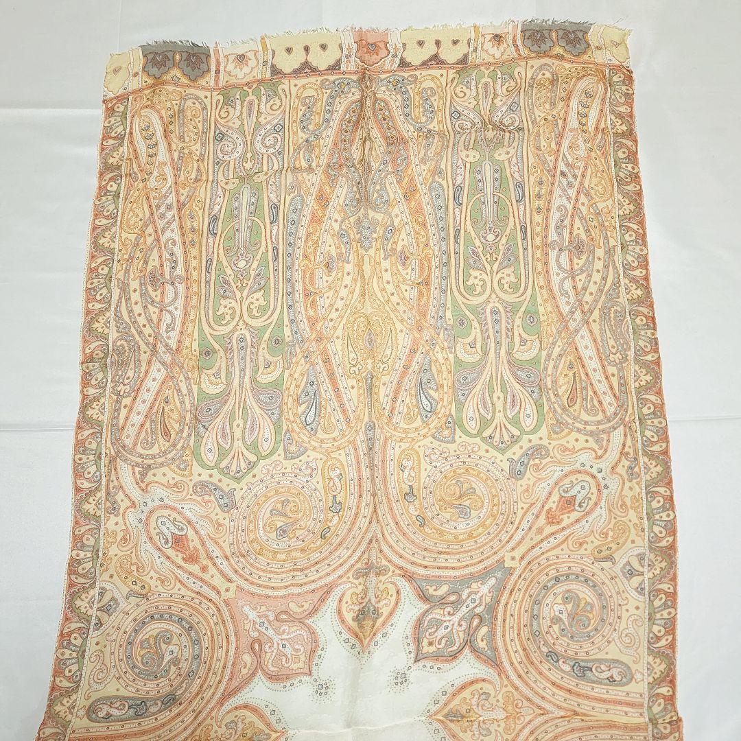 ★ETRO★ ストール シフォン ペイズリー柄 シルク オレンジ.