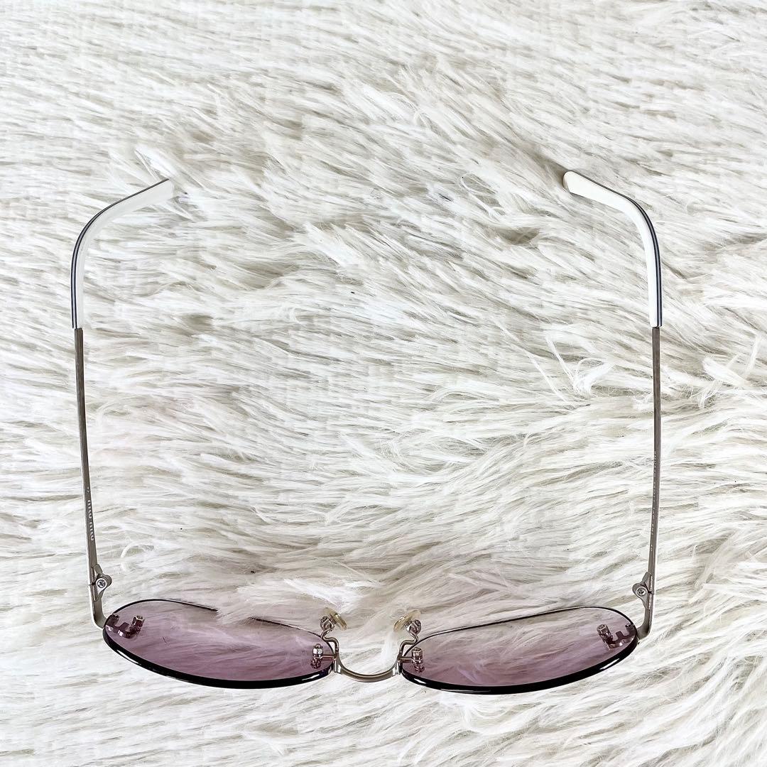 美品　miu miu　サングラス　SMU63G　パープルレンズ　シルバーテンプル
