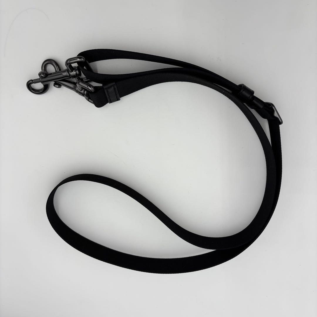 COACH コーチ 2WAY ボストンバッグ 黒 PVC レザー ショルダー付