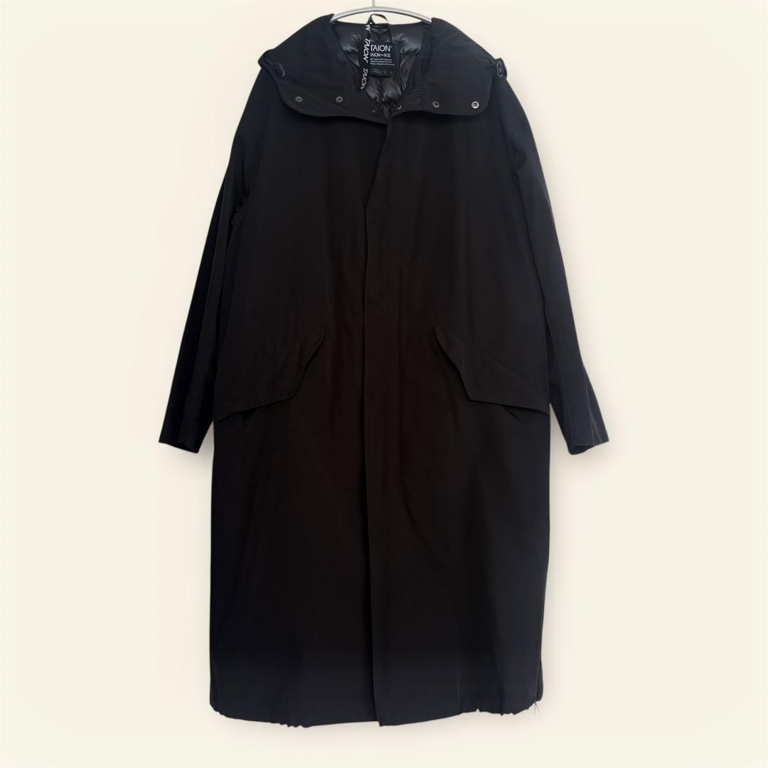 美品TAION×collex モッズコート ダウンライナー付 ブラック 3WAY