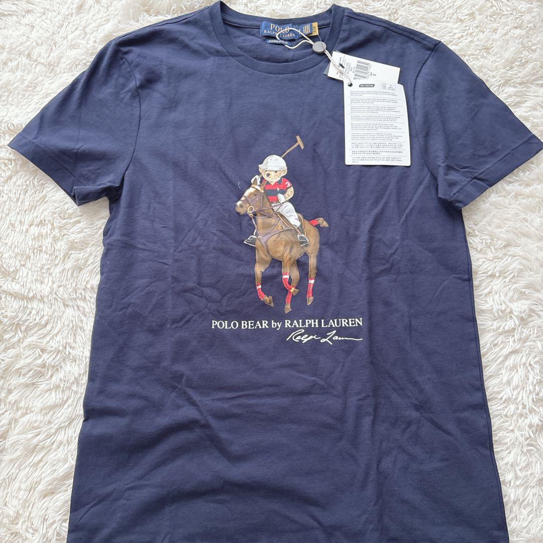 【新品】POLO RALPH LAUREN ポロベアTシャツ　ネイビー　SP