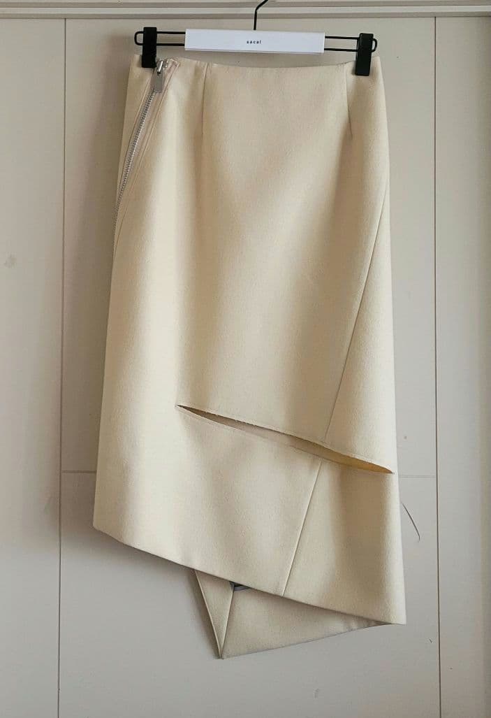 sacai 22AW WOOL MELTON SKIRT サイズ1