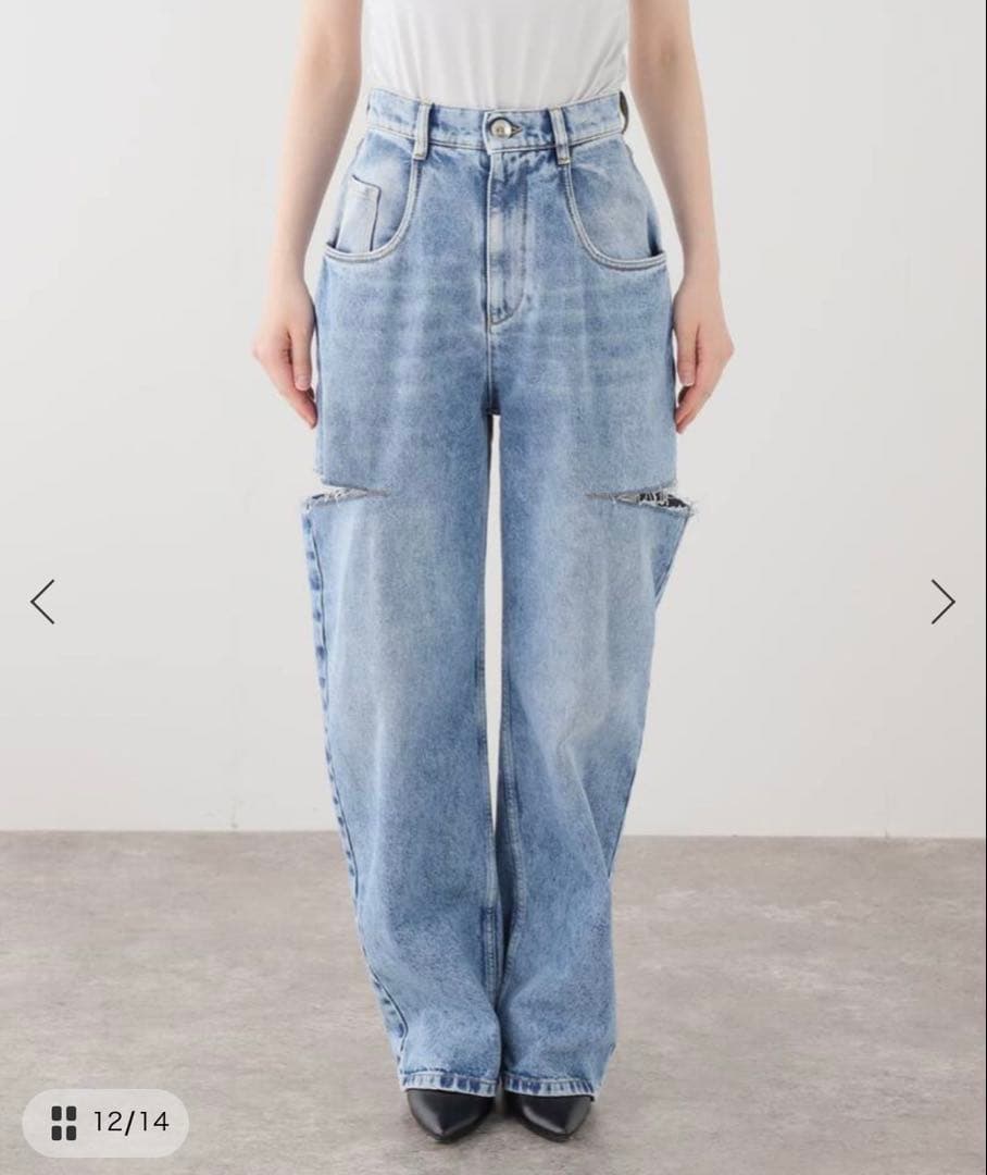 MaisonMargiela 5POCKEカットアウトデニム 36 裾カットなし