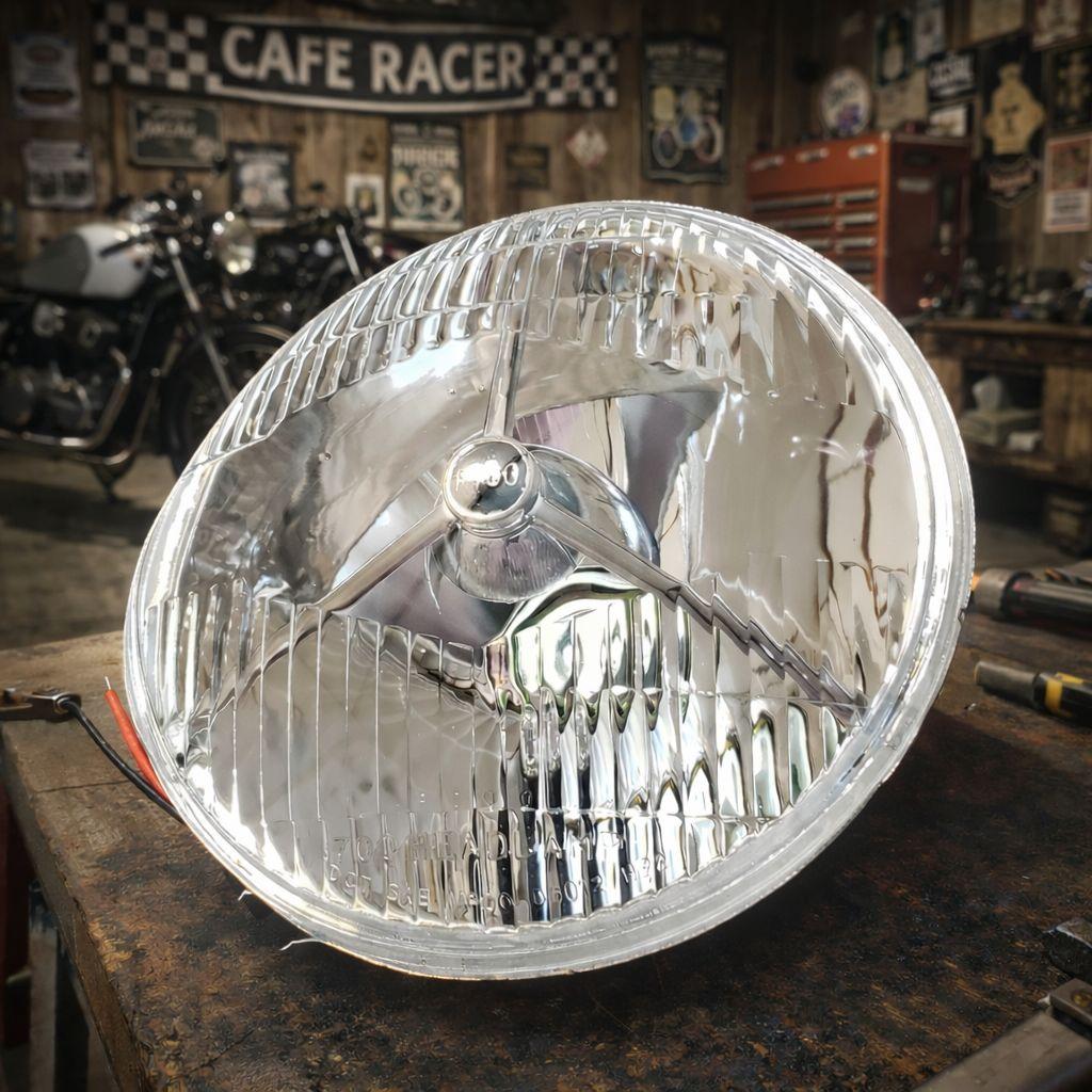 SR400　ヤマハ　純正ケース　ヘッドライト　ルーカス　カフェ　ペイトン 純正