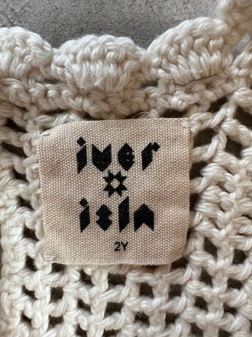 ワンピース iver&isla filet crochet tunic-natural 2y