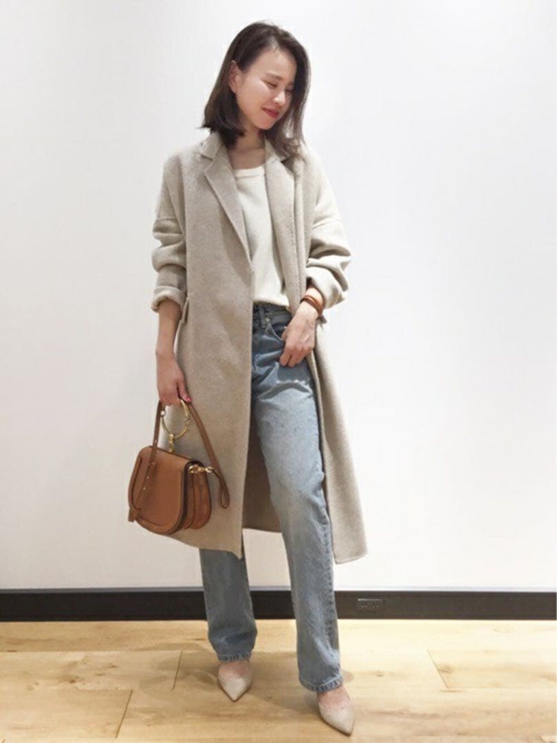 Deuxieme Classe Victorianリバーコート ライトベージュ