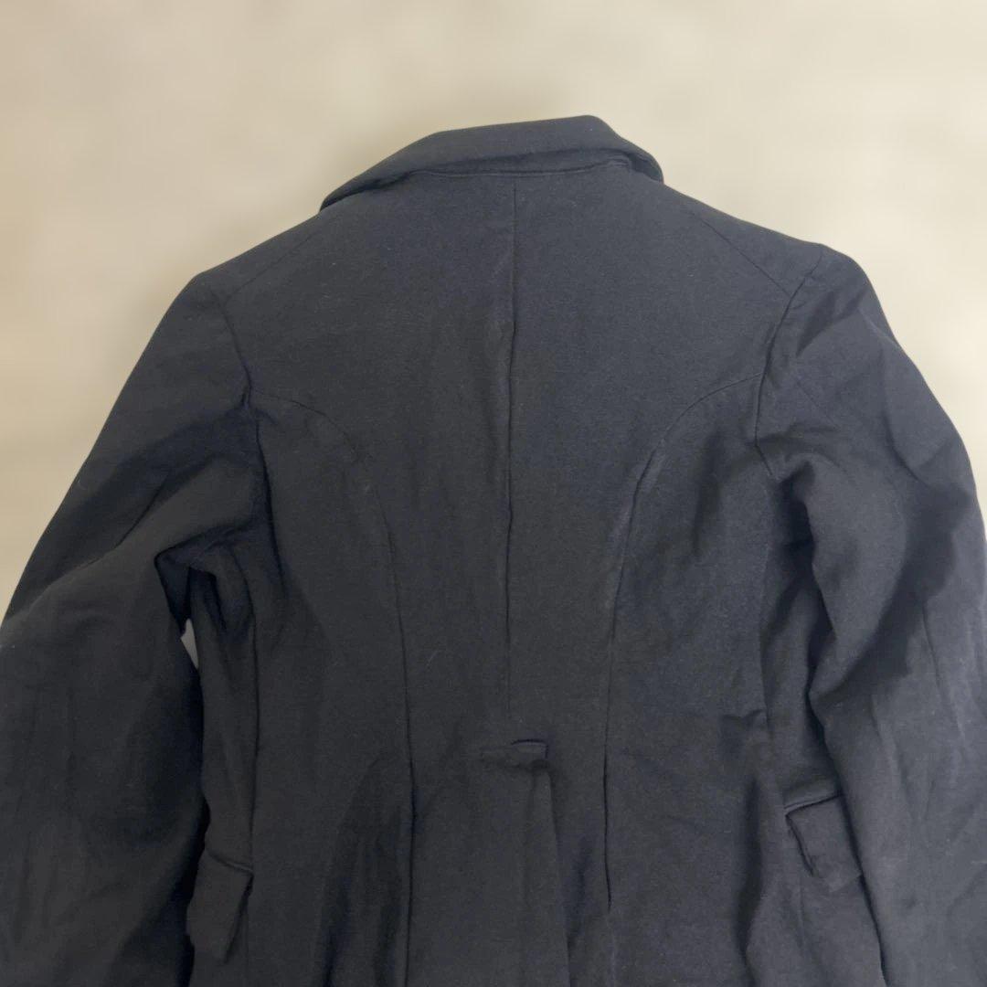 COMME des GARCONS ポリ　伸縮　変形　テーラード　黒　Mサイズ