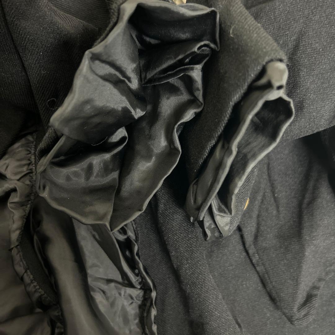 COMME des GARCONS ポリ　伸縮　変形　テーラード　黒　Mサイズ