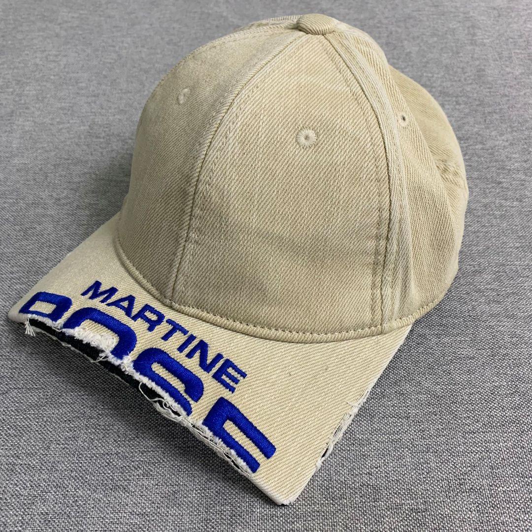 Martine Rose ベージュキャップ ベ一スボ一ルキャップ