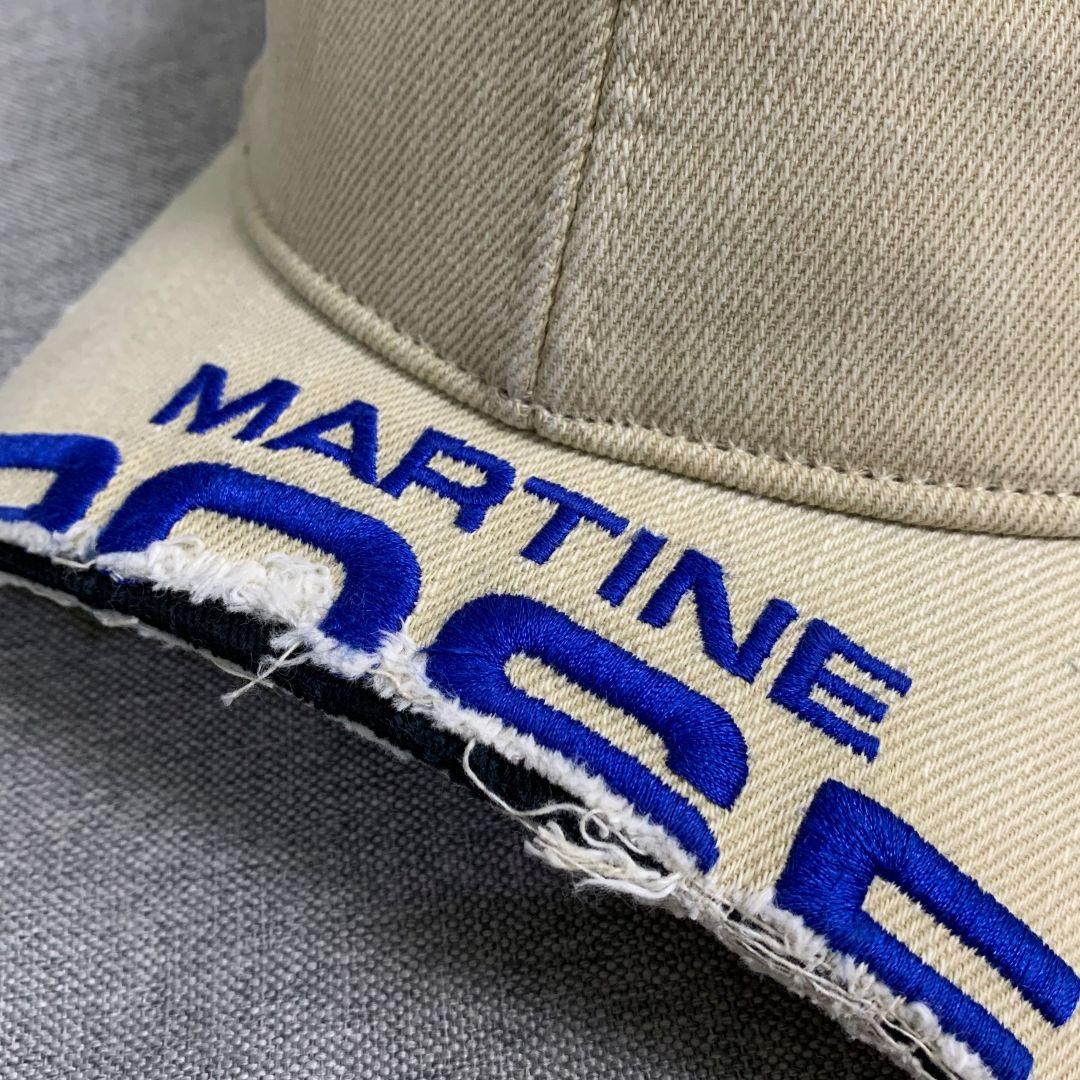 Martine Rose ベージュキャップ ベ一スボ一ルキャップ