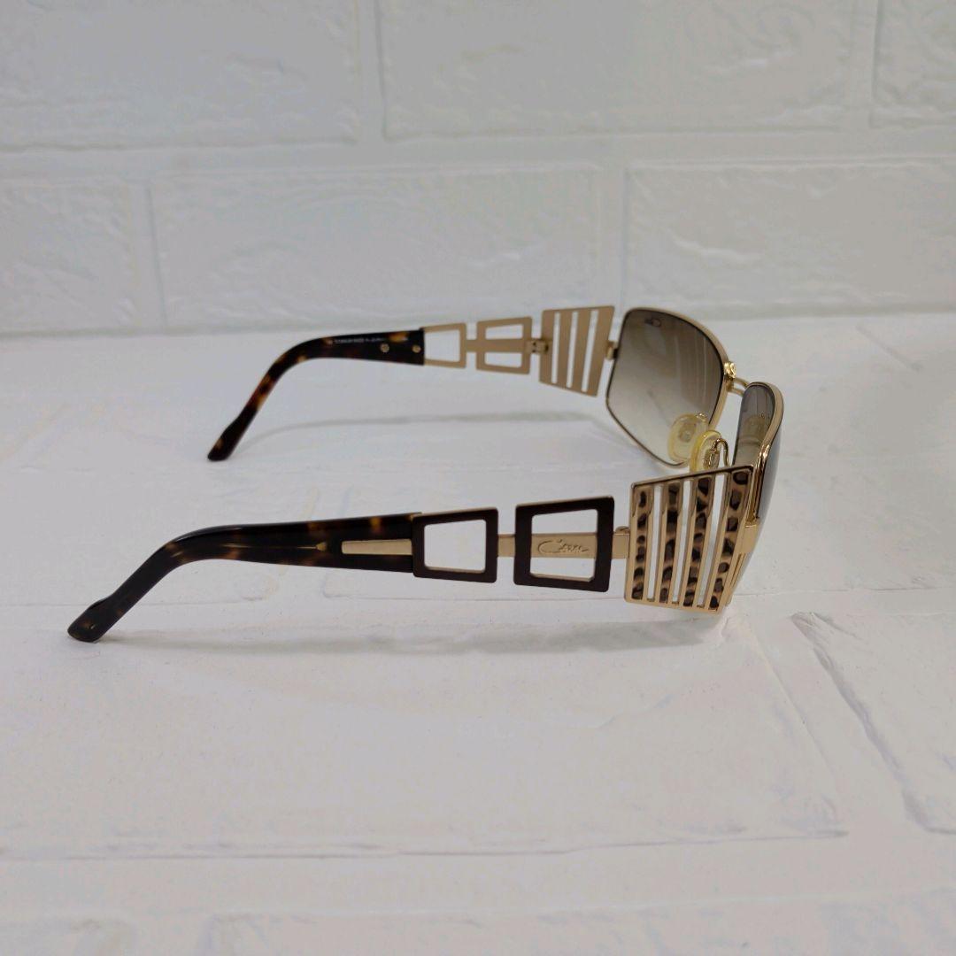 極美品✨️　CAZAL サングラス　チタン　チタニウム　ゴールド