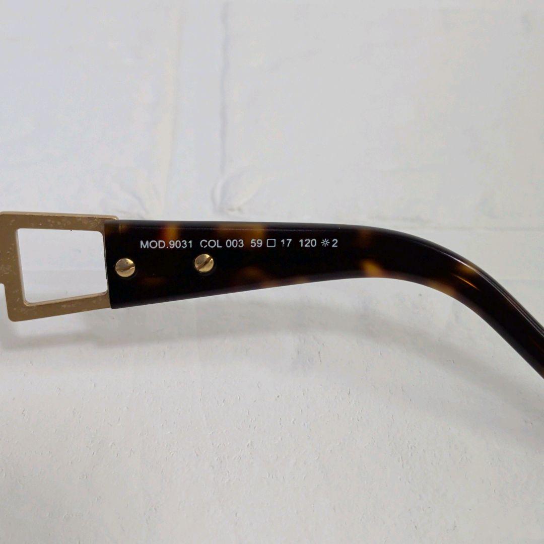 極美品✨️　CAZAL サングラス　チタン　チタニウム　ゴールド