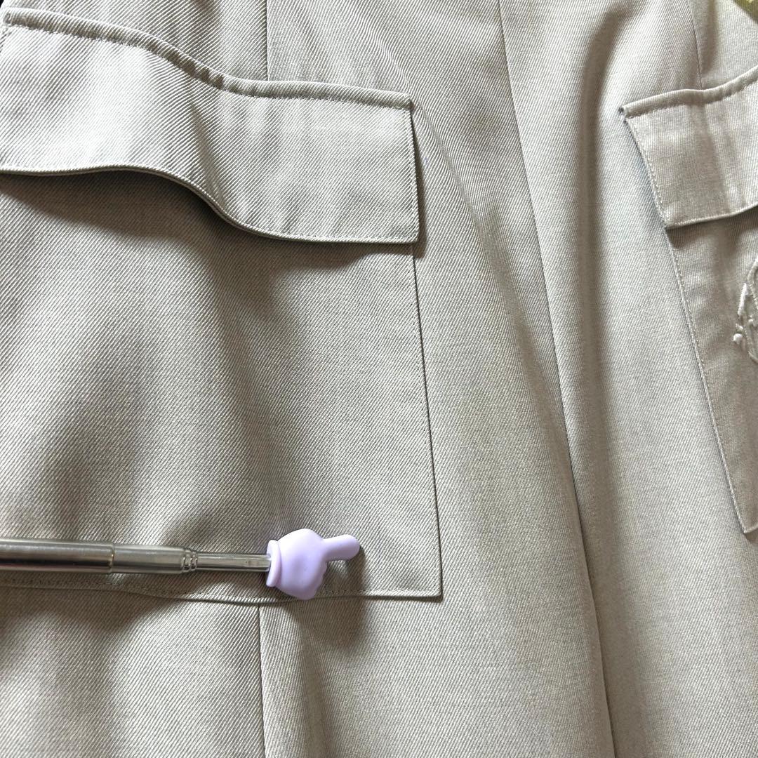 美品✨フォクシー 大きなロゴ刺繍✨ウール100% 定価8.8万円 スカート