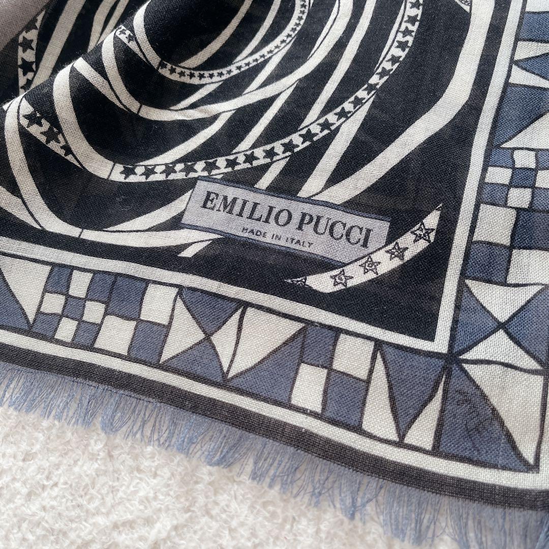 EMILIO PUCCI エミリオプッチ　シルクウール ストール 大判