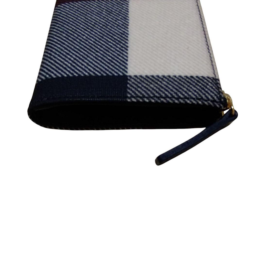 美品♪BLUE LABEL クレストブリッジチェック 柄 L字 財布