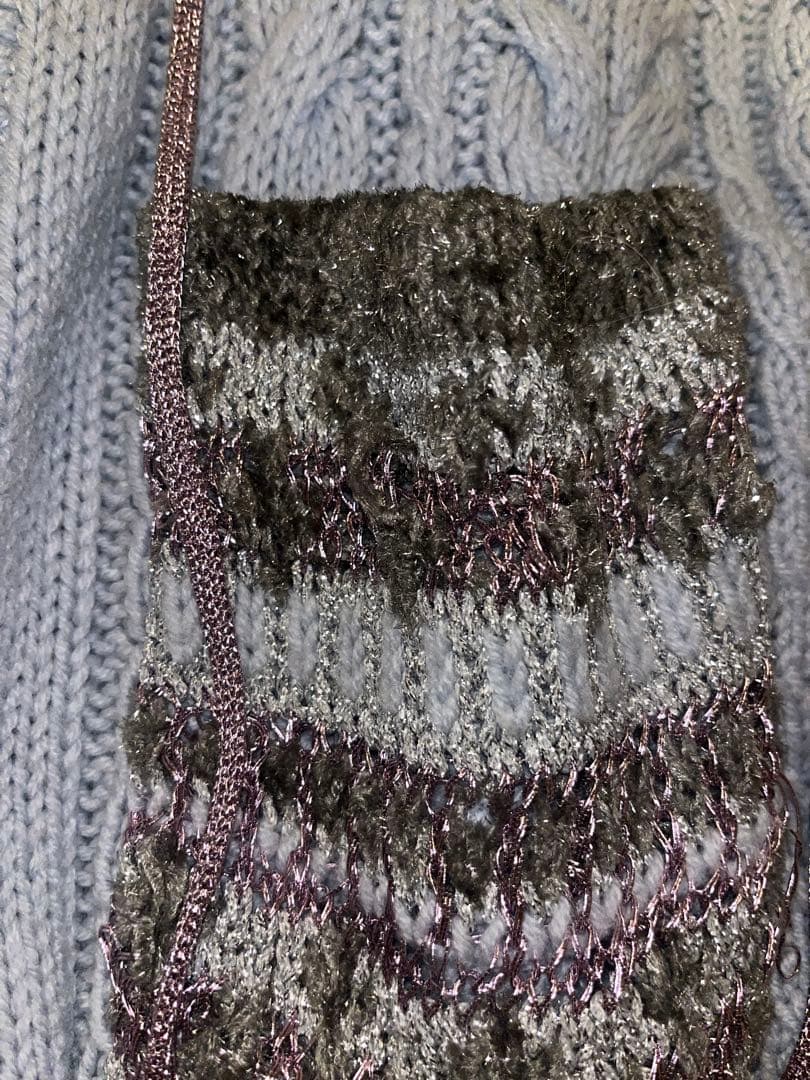 rurumu: ルルムウ Boa sleeve knit cardigan