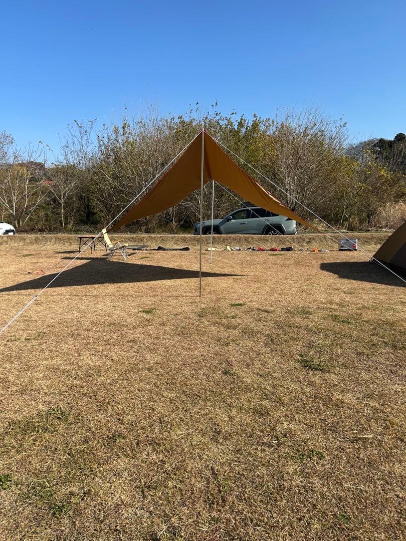 【年末セール】 tent-Mark ベージュ タープ 本体 ポール付き