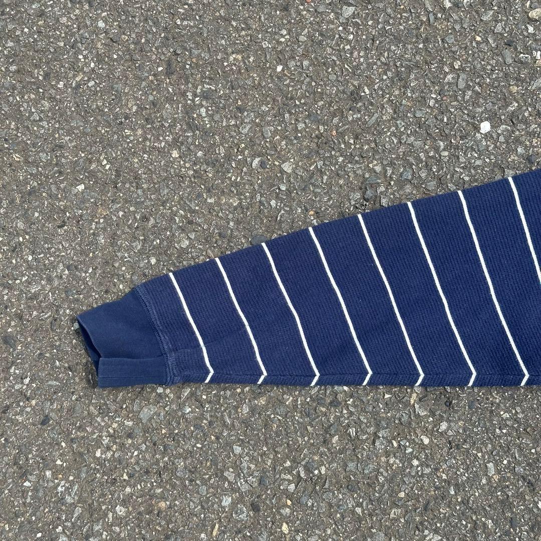 POLO RALPH LAUREN ボーダーサーマルロンT ワッフル 短丈