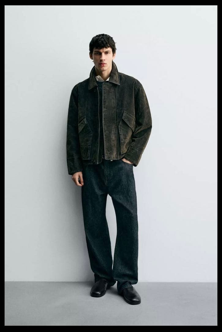 ZARA ベロアツイルジャケット　Mサイズ