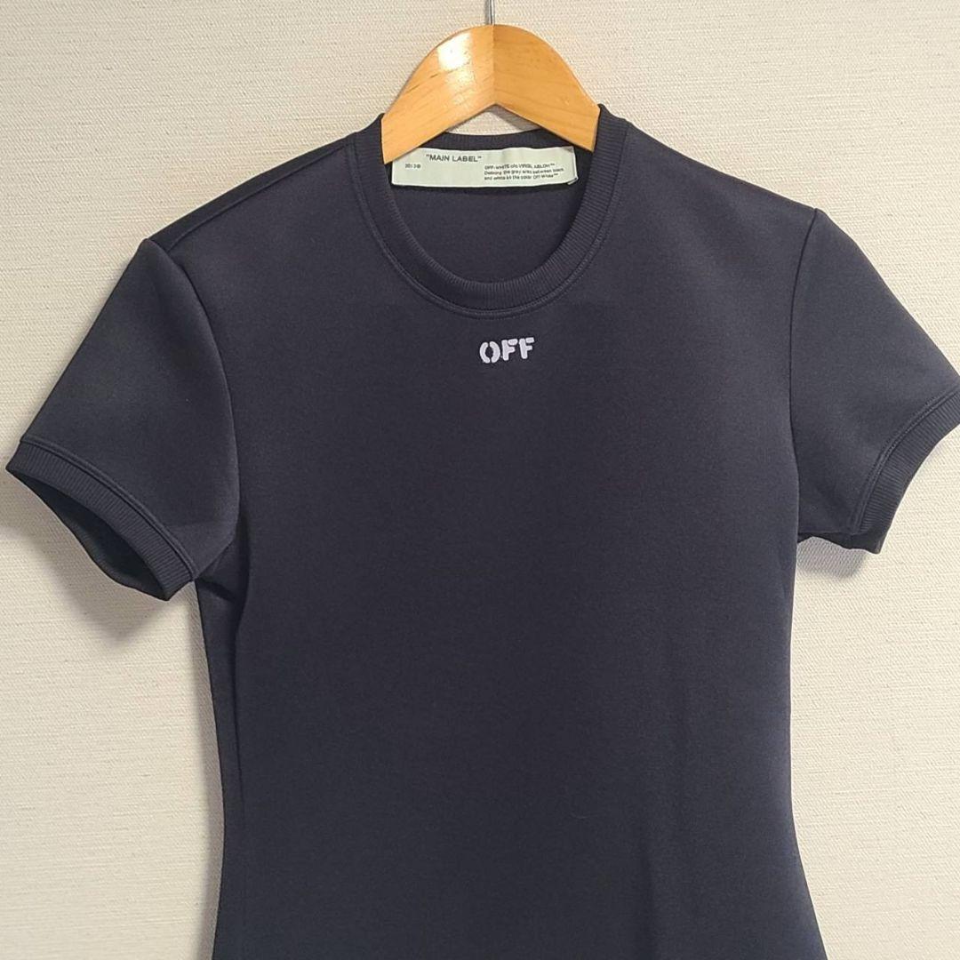 国内正規 オフホワイト OFF‐WHITE Tシャツ カットソー ロゴ 半袖