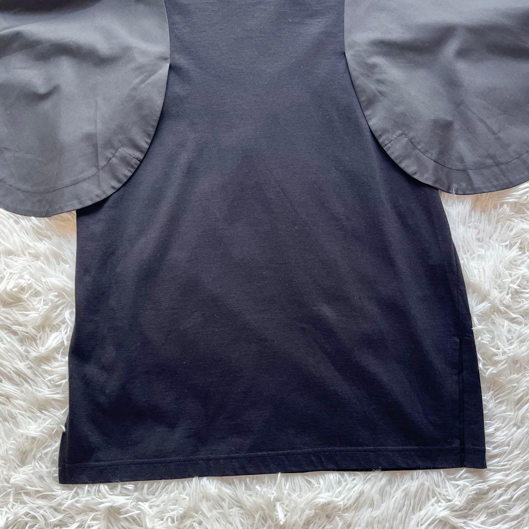 【25ss】 ナゴンスタンス circle-sleeve t-shirt M 黒