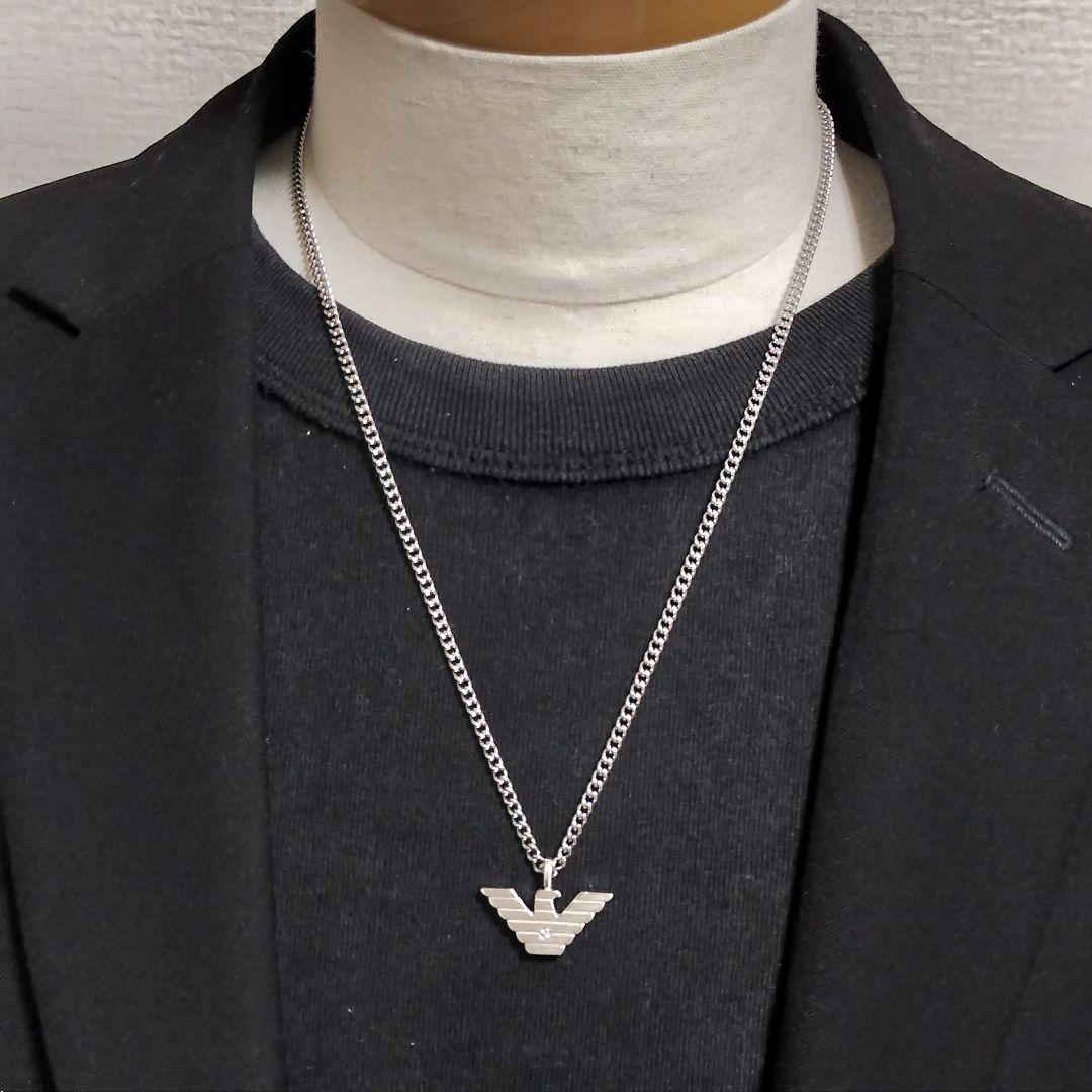 エンポリオアルマーニ イーグル ネックレス トップ シルバー925