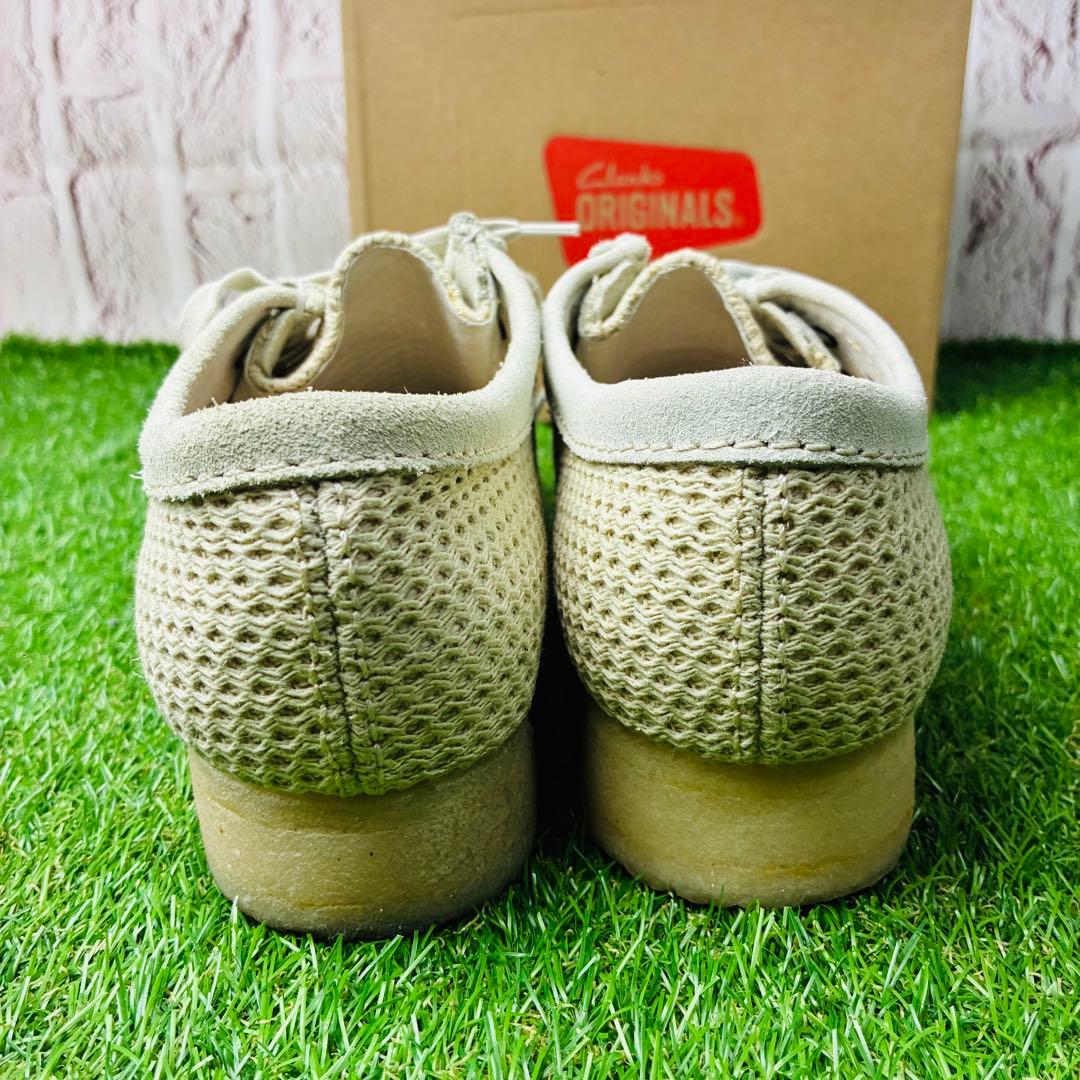 【片足展示品】clarks クラークス ワラビー メッシュ 厚底 27