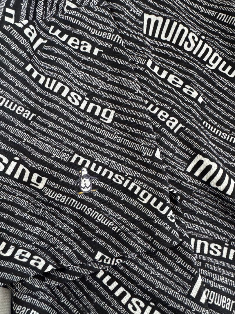 【美品】munsingwear メンズゴルフシャツ 総柄 《3Lサイズ》