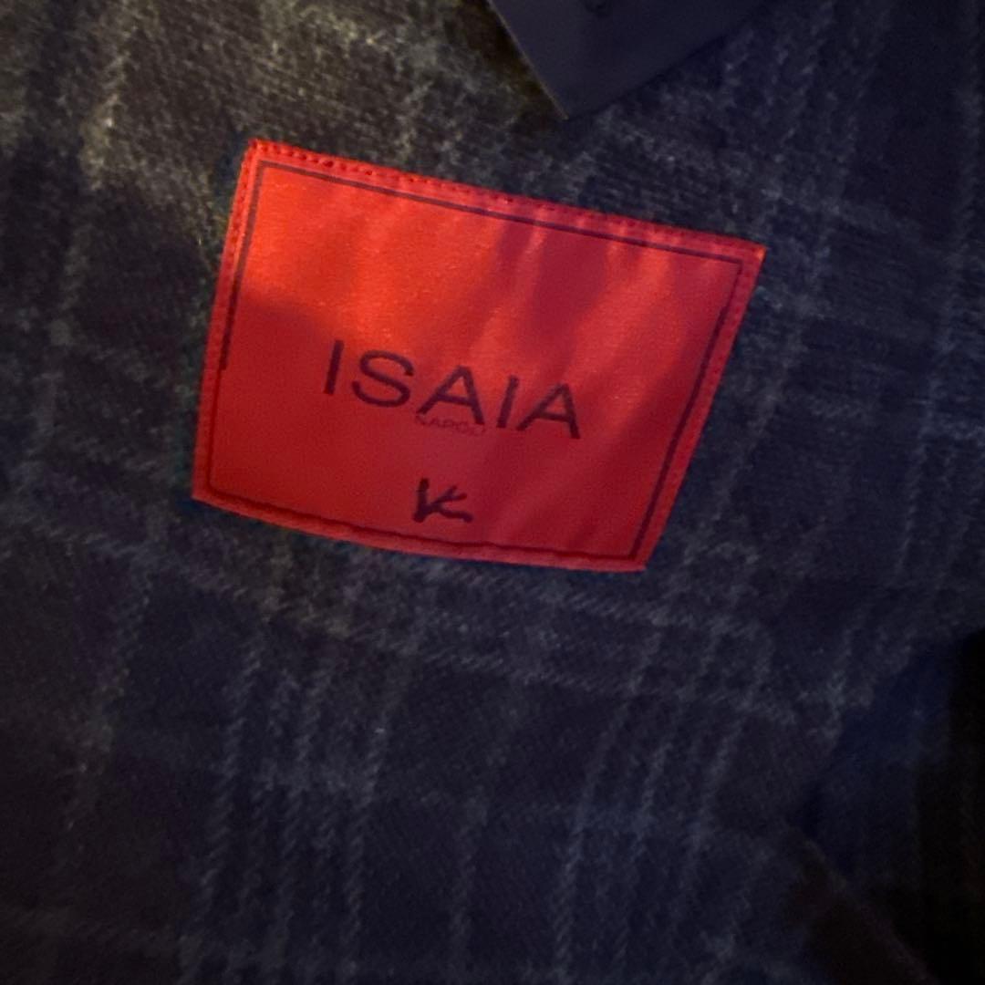 ISAIA チェック柄 テーラードジャケット