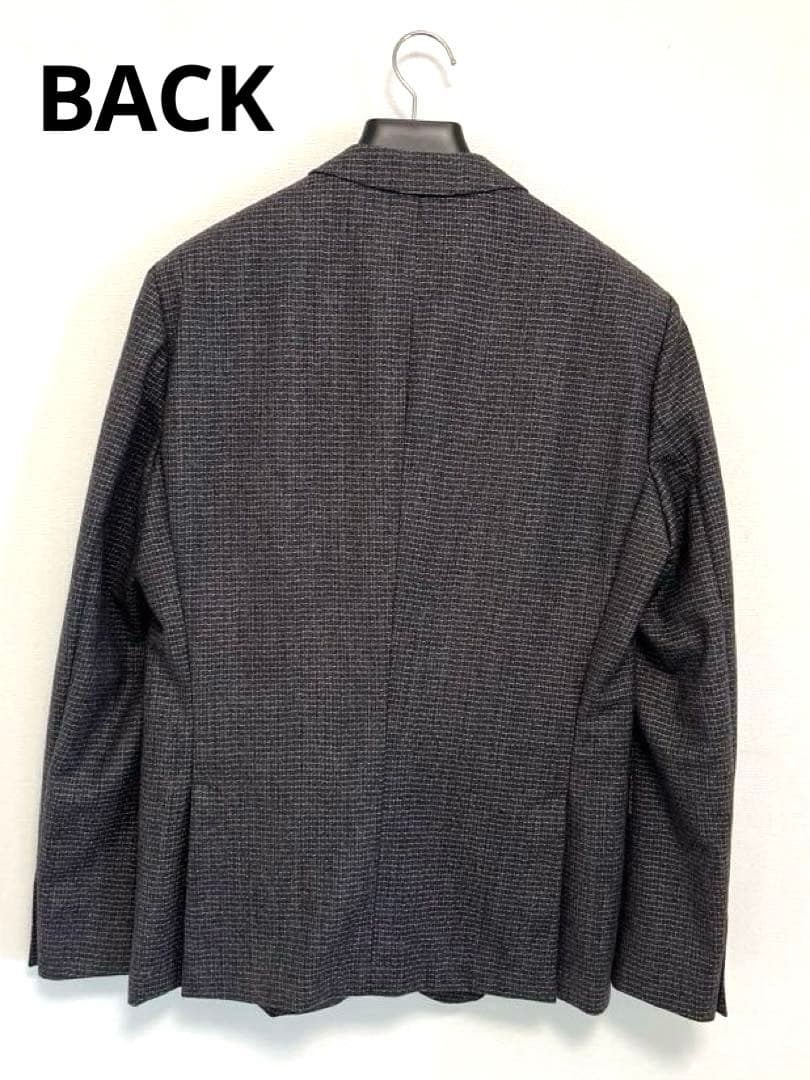 専用様！HUGO BOSS／テーラードジャケット　グレー格子柄　50