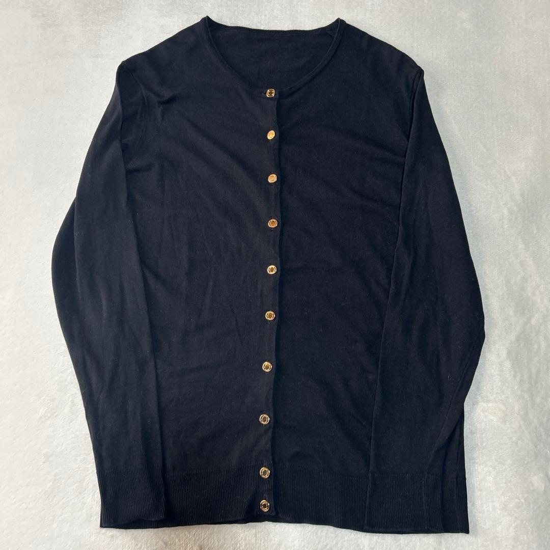 【美品】MUSEDeuxiemeClasseクルーネックカーディガン金ボタン