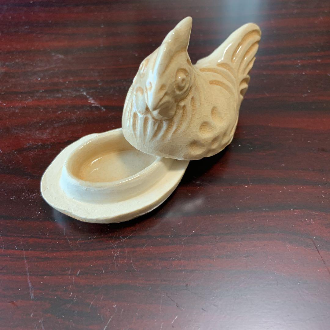 萩焼　香合　干支酉　新庄助右衛門窯　茶道具