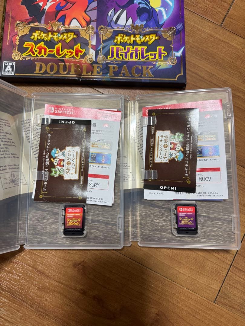 Switchソフト　 ポケモン　バイオレット　スカーレット　ダブルパック