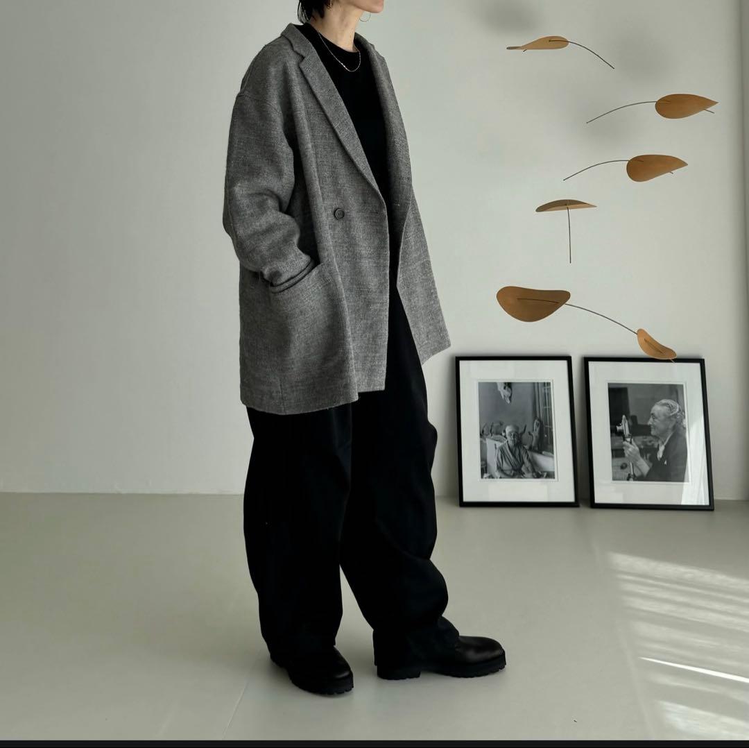 ジャケット・アウター SHETLAND WOOL LINEN SOFT TWIST JACKET