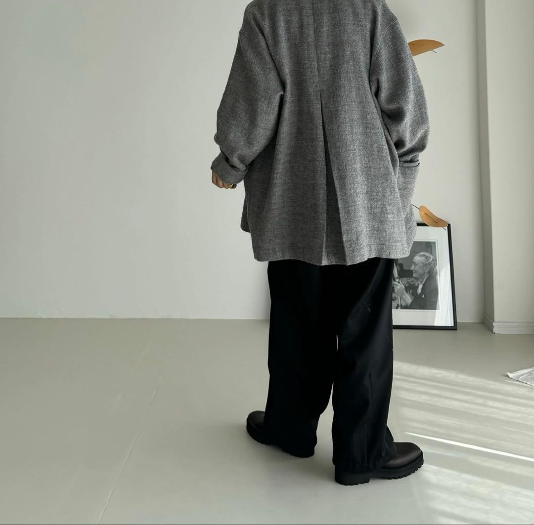 ジャケット・アウター SHETLAND WOOL LINEN SOFT TWIST JACKET