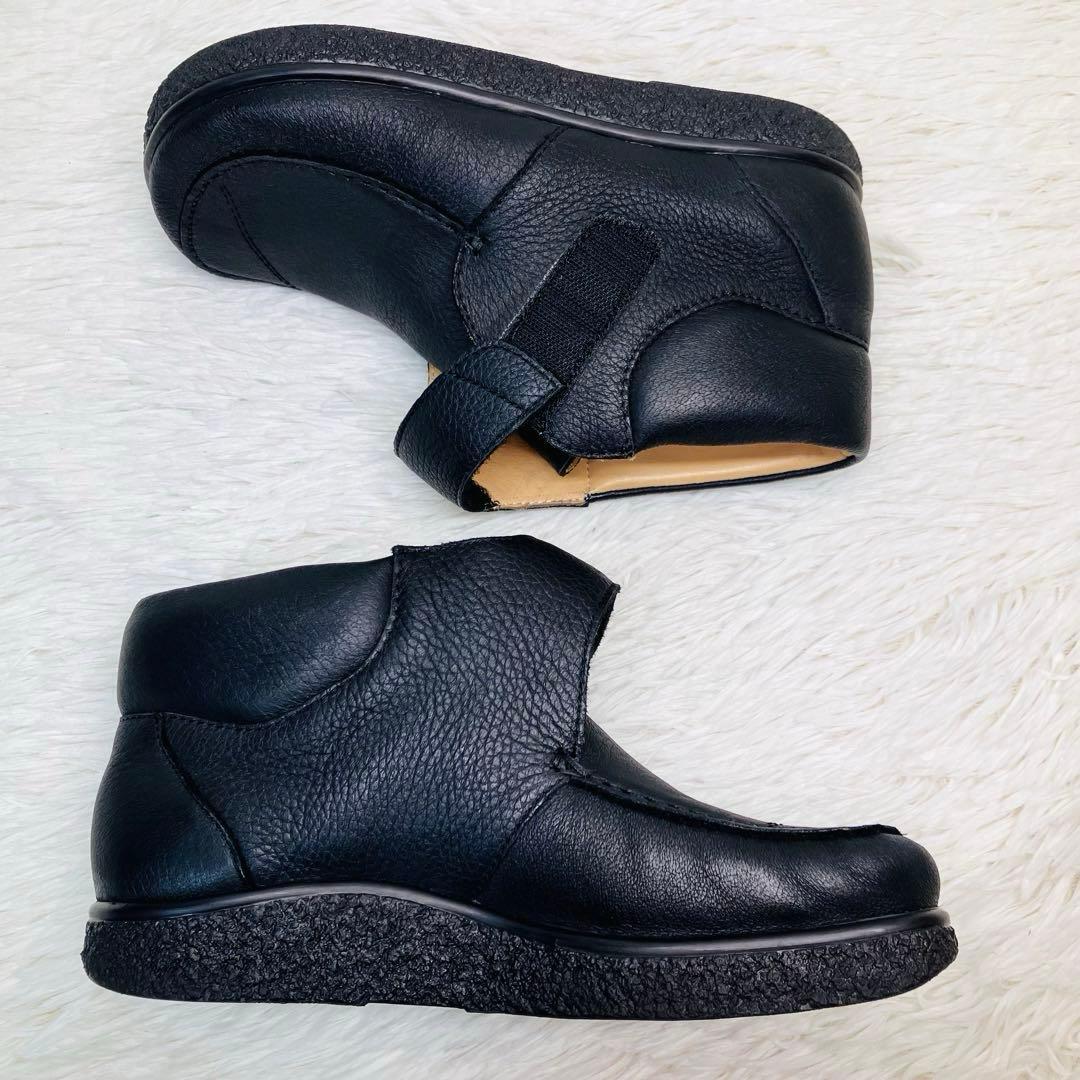 【極美品】ヤコフォーム 22.5㌢Jacoform エルク革　ショートブーツ　黒