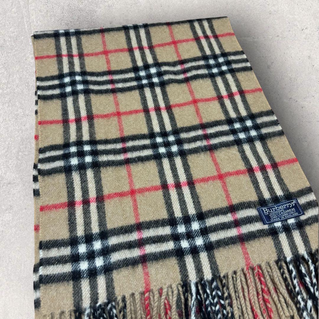 Burberry's バーバリー カシミヤ100% マフラー ノバチェック