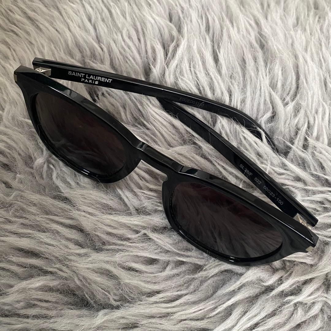 SAINT LAURENT ブラック サングラス ケース付き